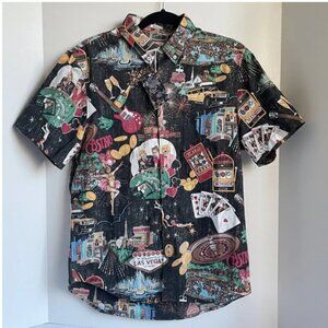 Reyn Spooner Vegas 8th Island Shirt Short Sleeve Tailored S